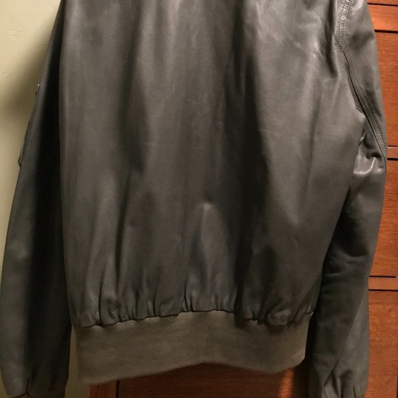 Marc Jacobs 100% Leather Bomber Jacket (42) - Picture 4 of 4